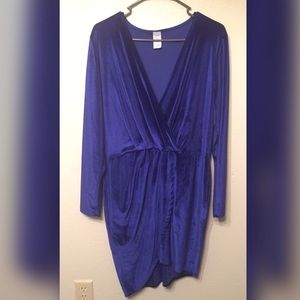 Long Sleeve Blue Dress